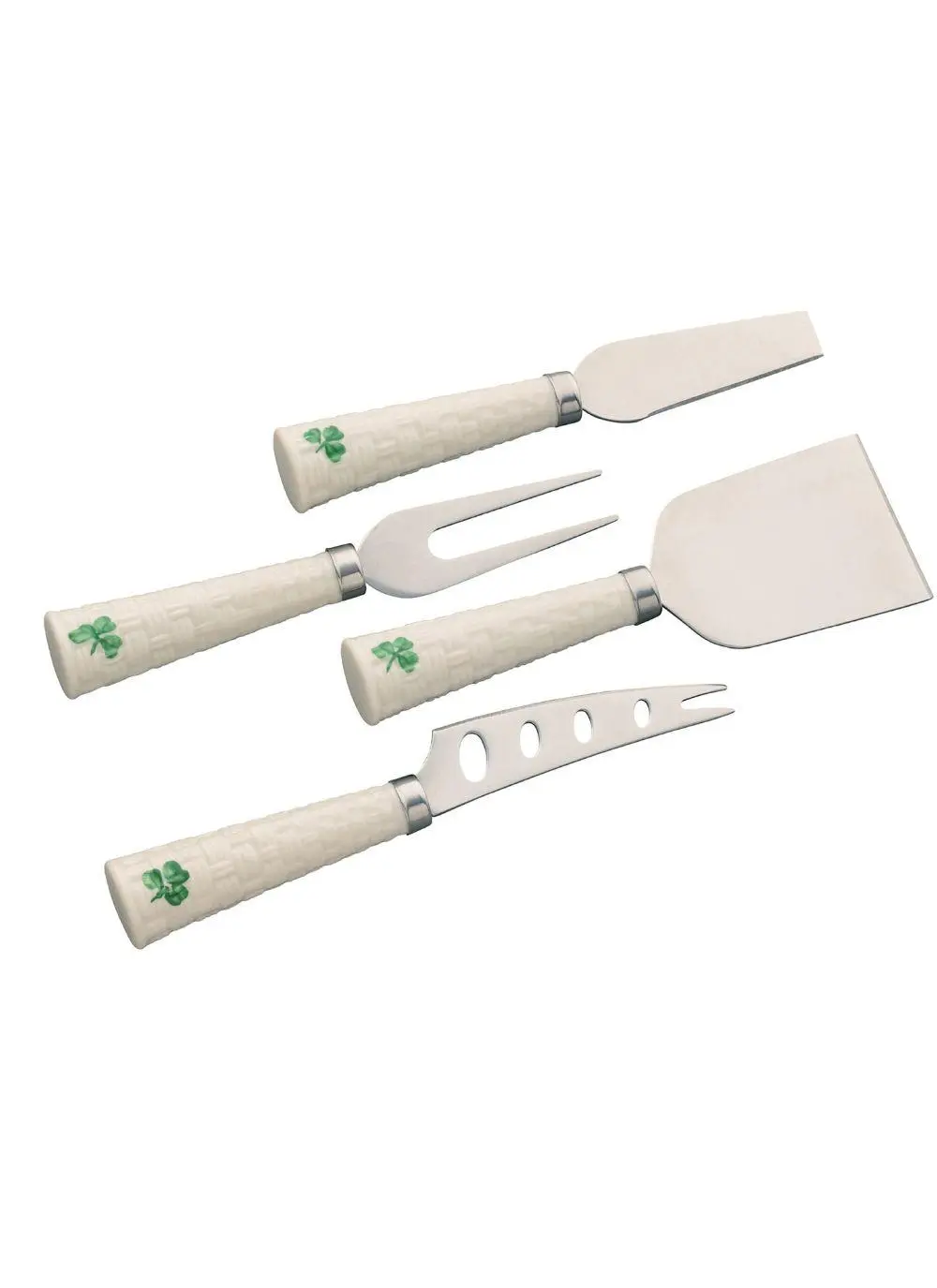 Shamrock Cheese Knives Set of 4